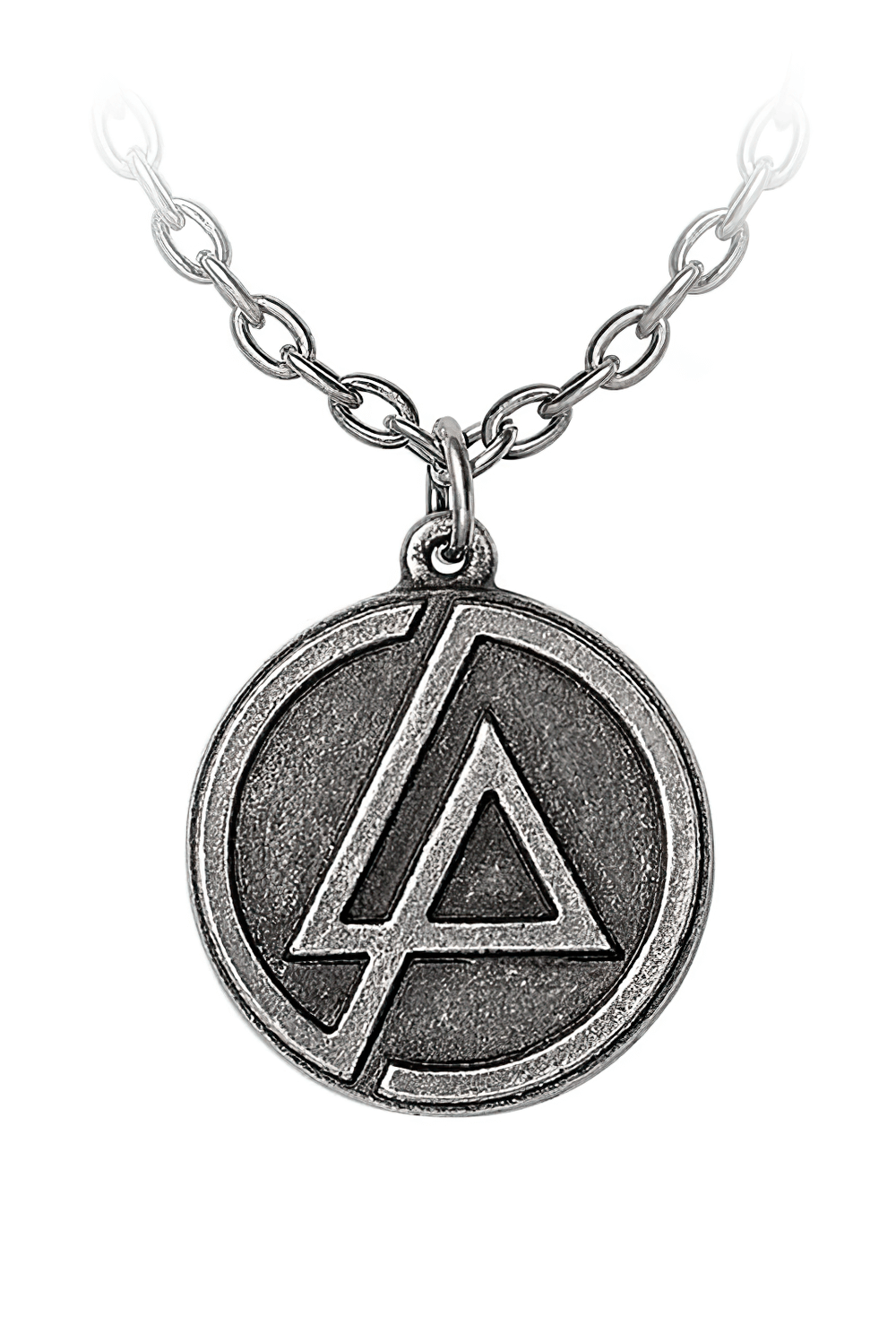 Linkin Park LP Circle Logo Pewter Pendant with Chain