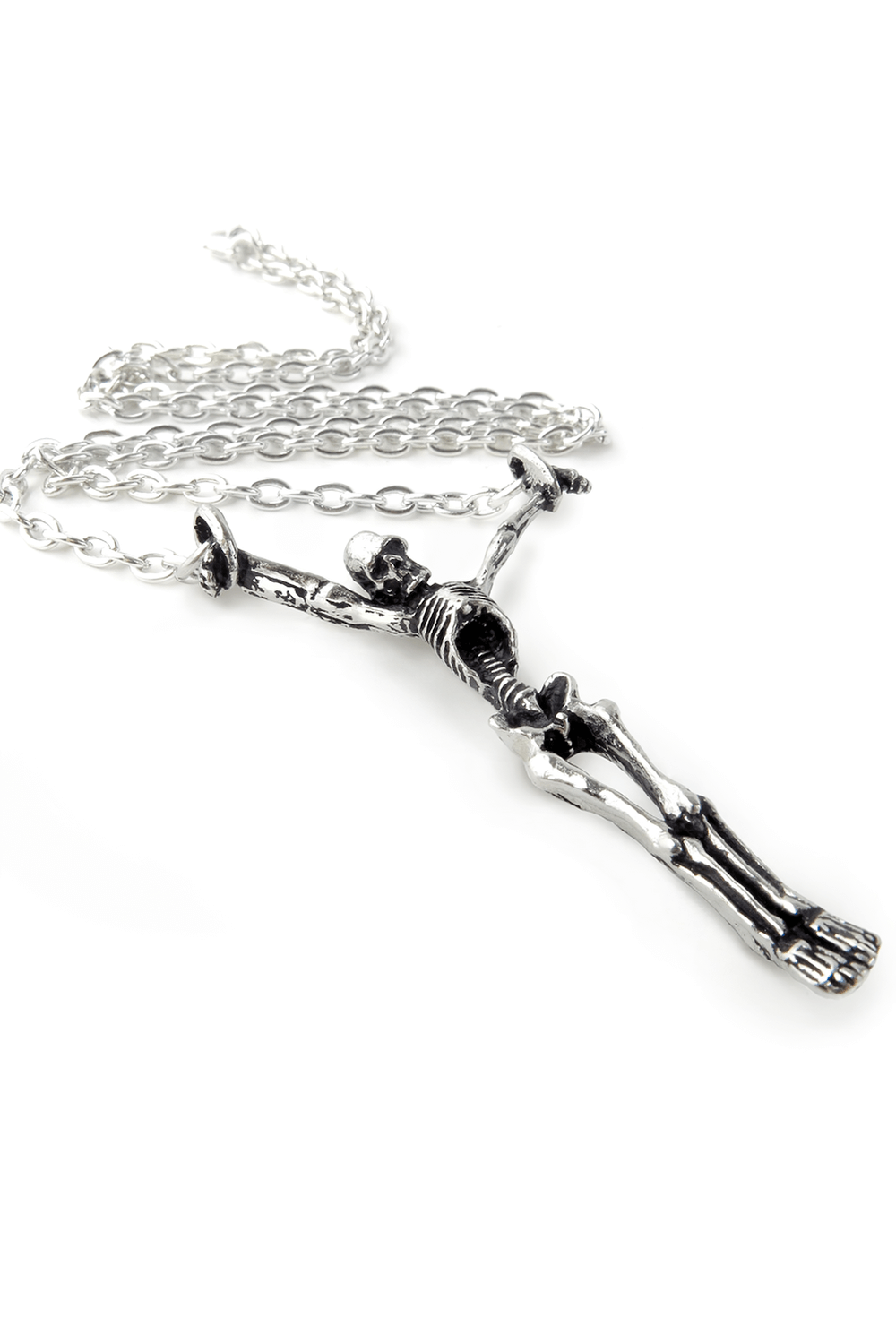 Lost Soul Skeleton Pendant with Shackled Chain