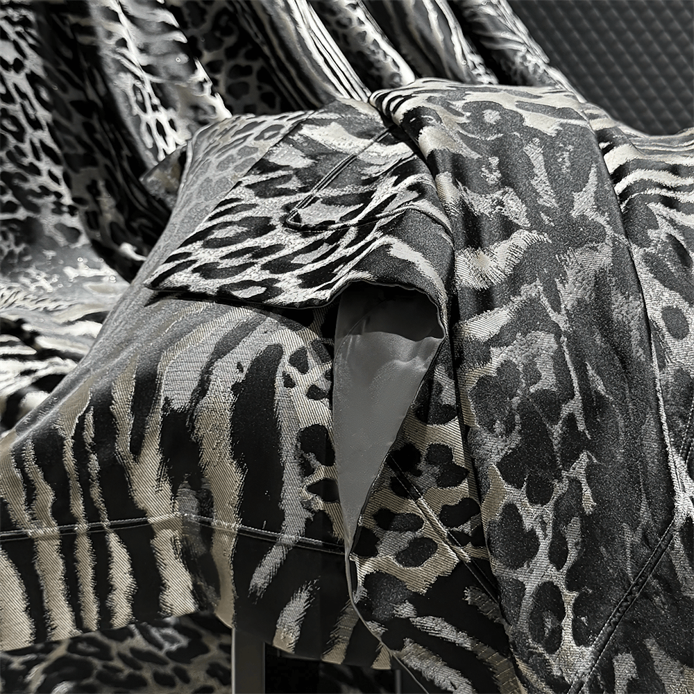 Luxury Leopard Jacquard Egyptian Cotton Bedding Set