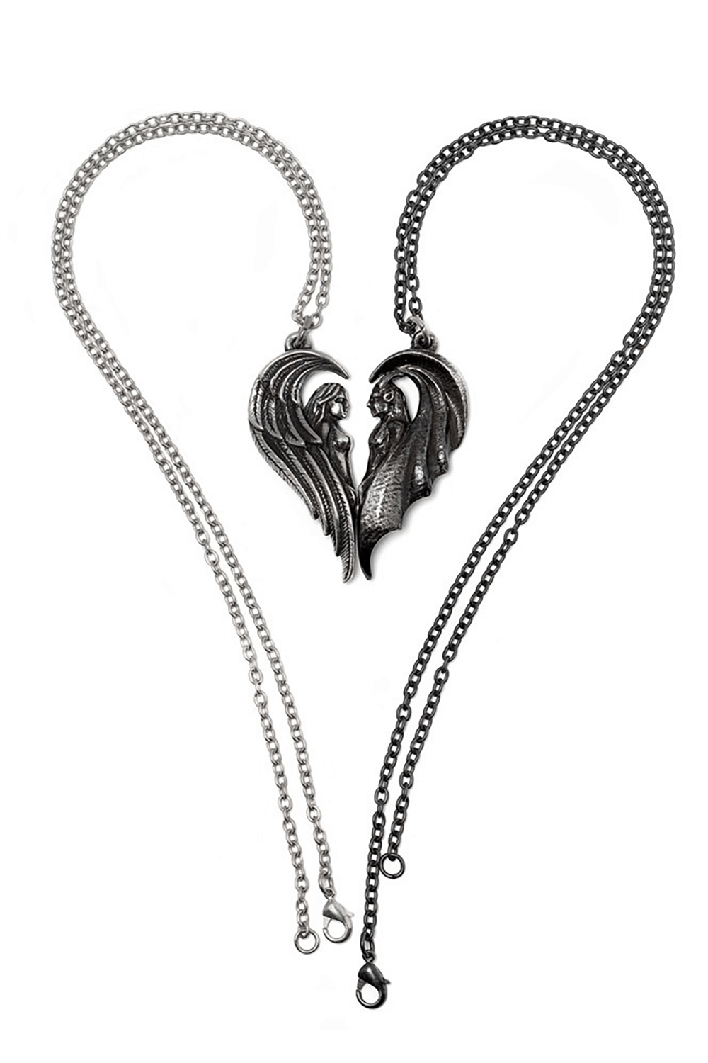 Magnetic Angel and Demon Dark Companions Pendant
