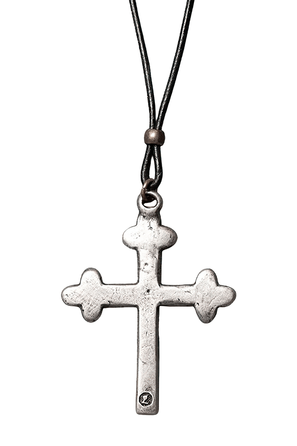 Medieval Dark Gothic Latin Cross Pewter Pendant