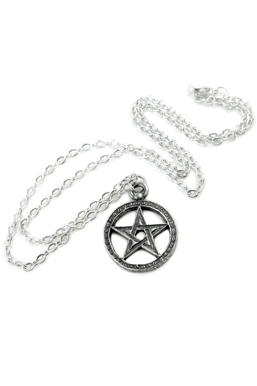 Medieval Style Dante's Hex Pentagram Pendant with Circle
