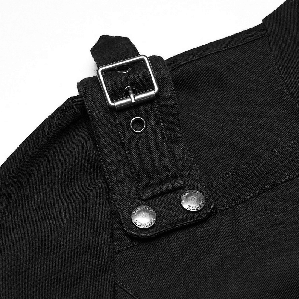 Men's Cyberpunk Hooded Top with 3D Panel Design