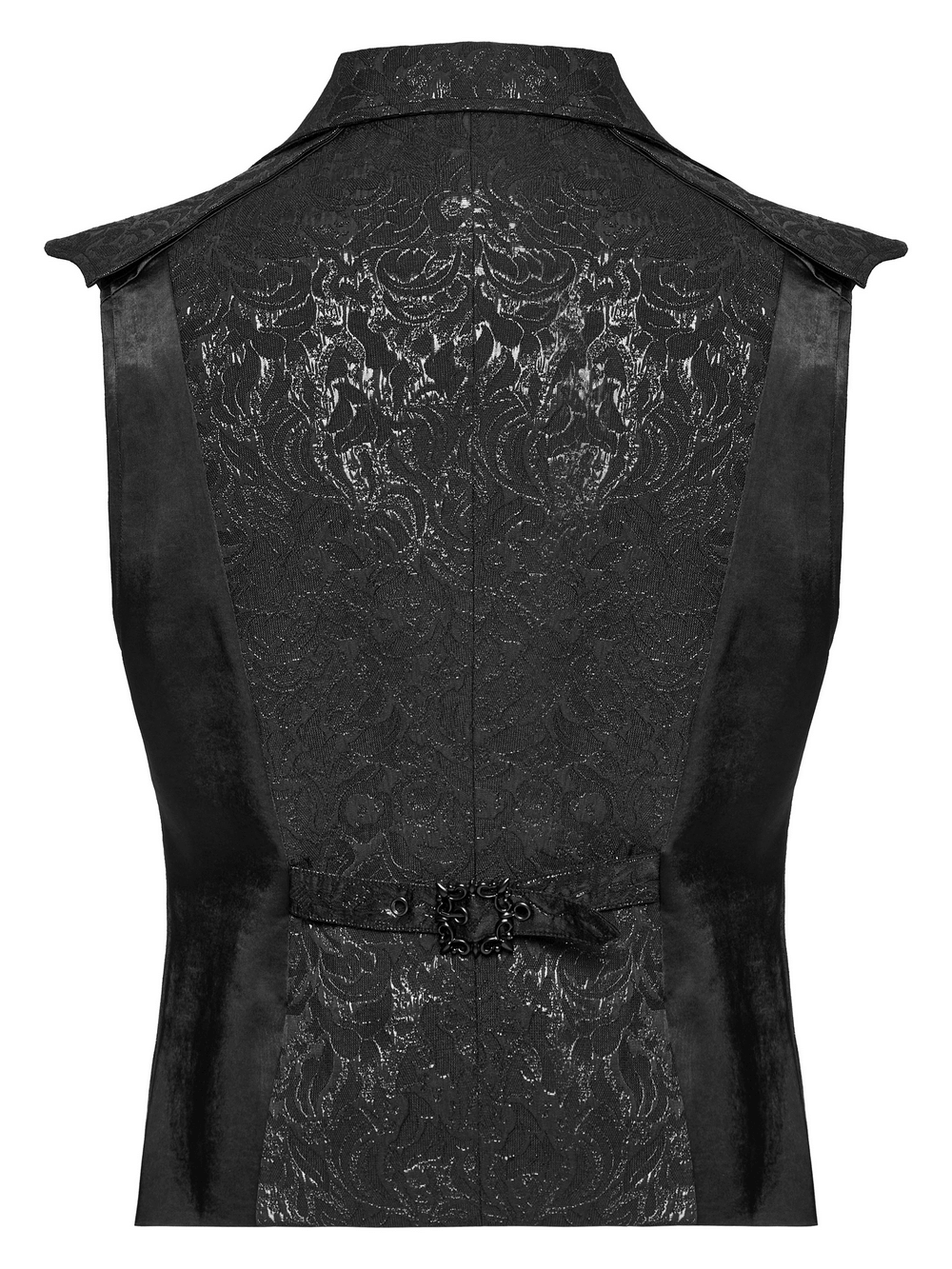 Men's Gothic Jacquard Waistcoat with Statement Collar