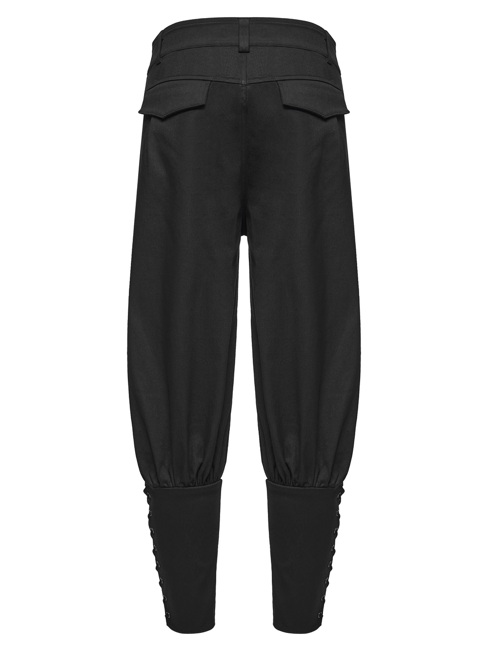 Men's Gothic Lace Panel Lantern Military Cargo Pants