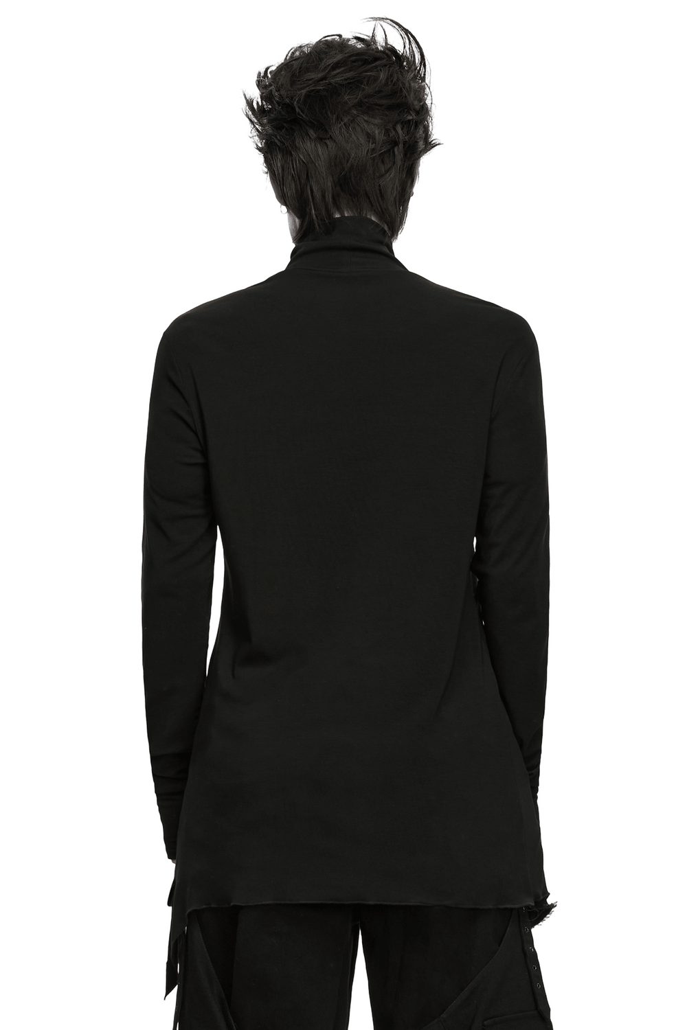 Men's Gothic Snake Texture Techwear Turtleneck Top