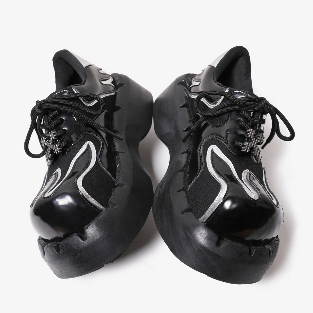 Men's Industrial Punk Chunky Sole Lace-Up Shoes