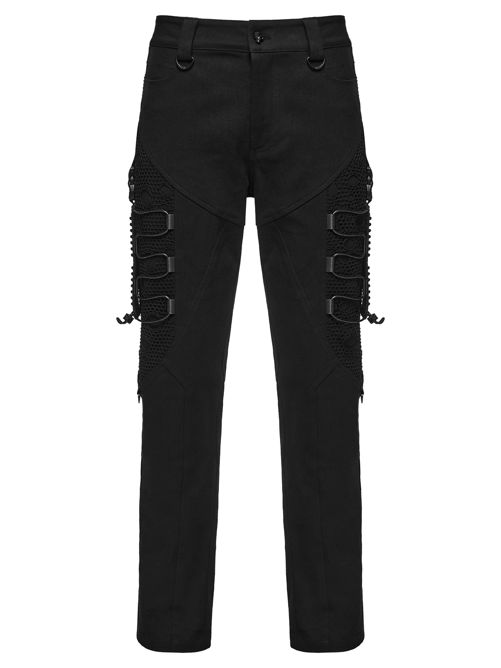 Men's Techwear Punk Trousers with Mesh Panels