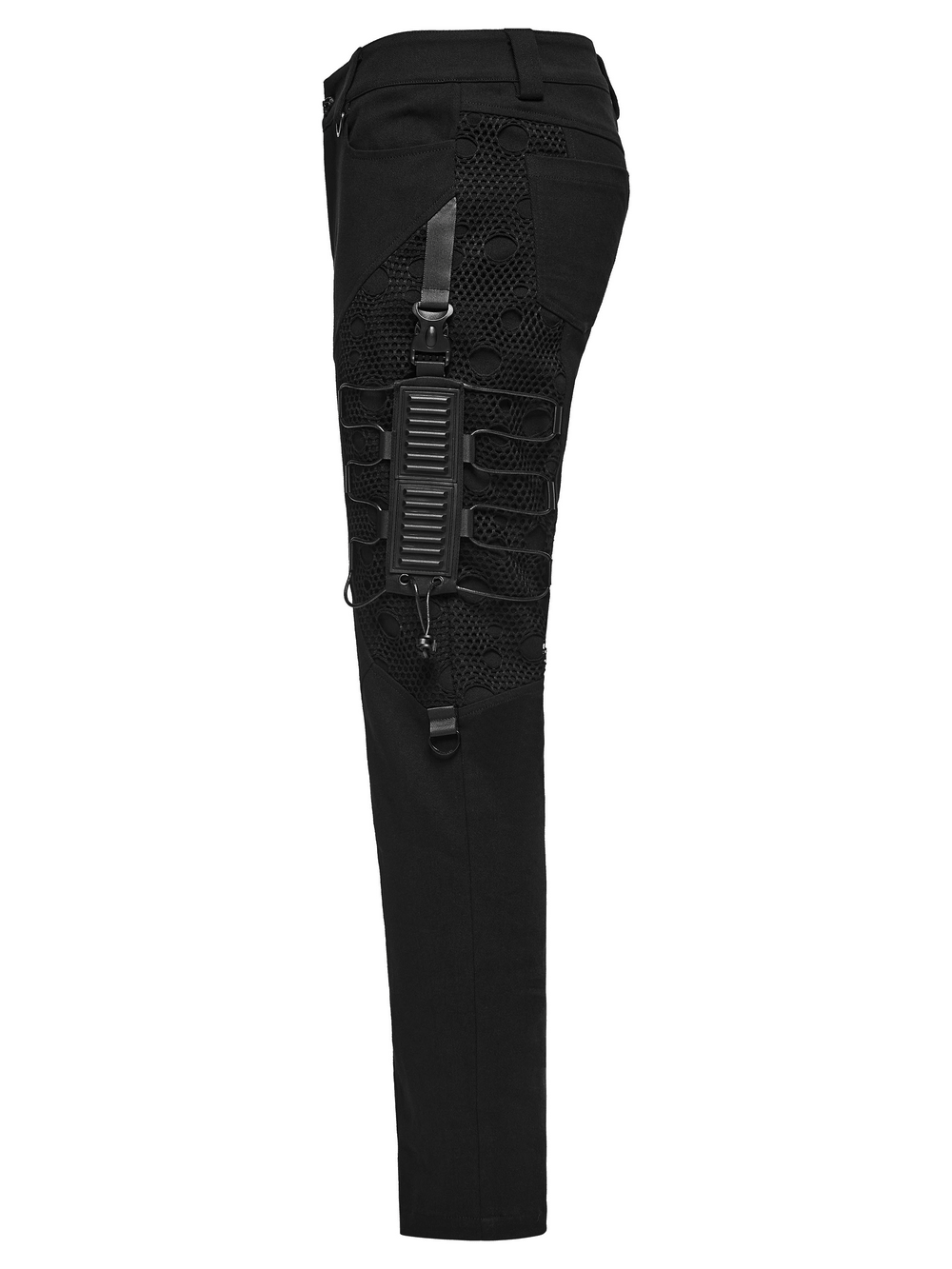 Men's Techwear Punk Trousers with Mesh Panels