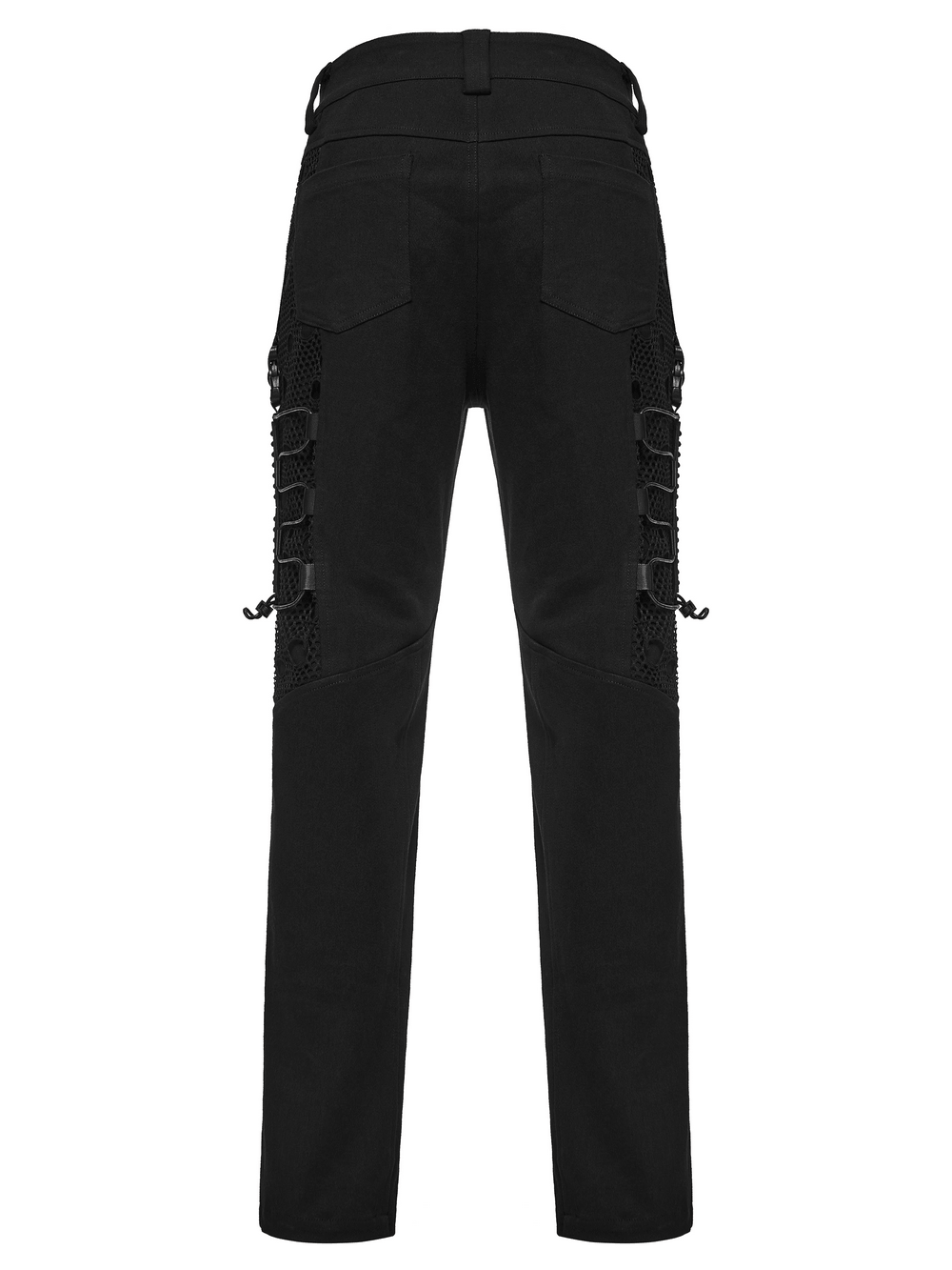 Men's Techwear Punk Trousers with Mesh Panels