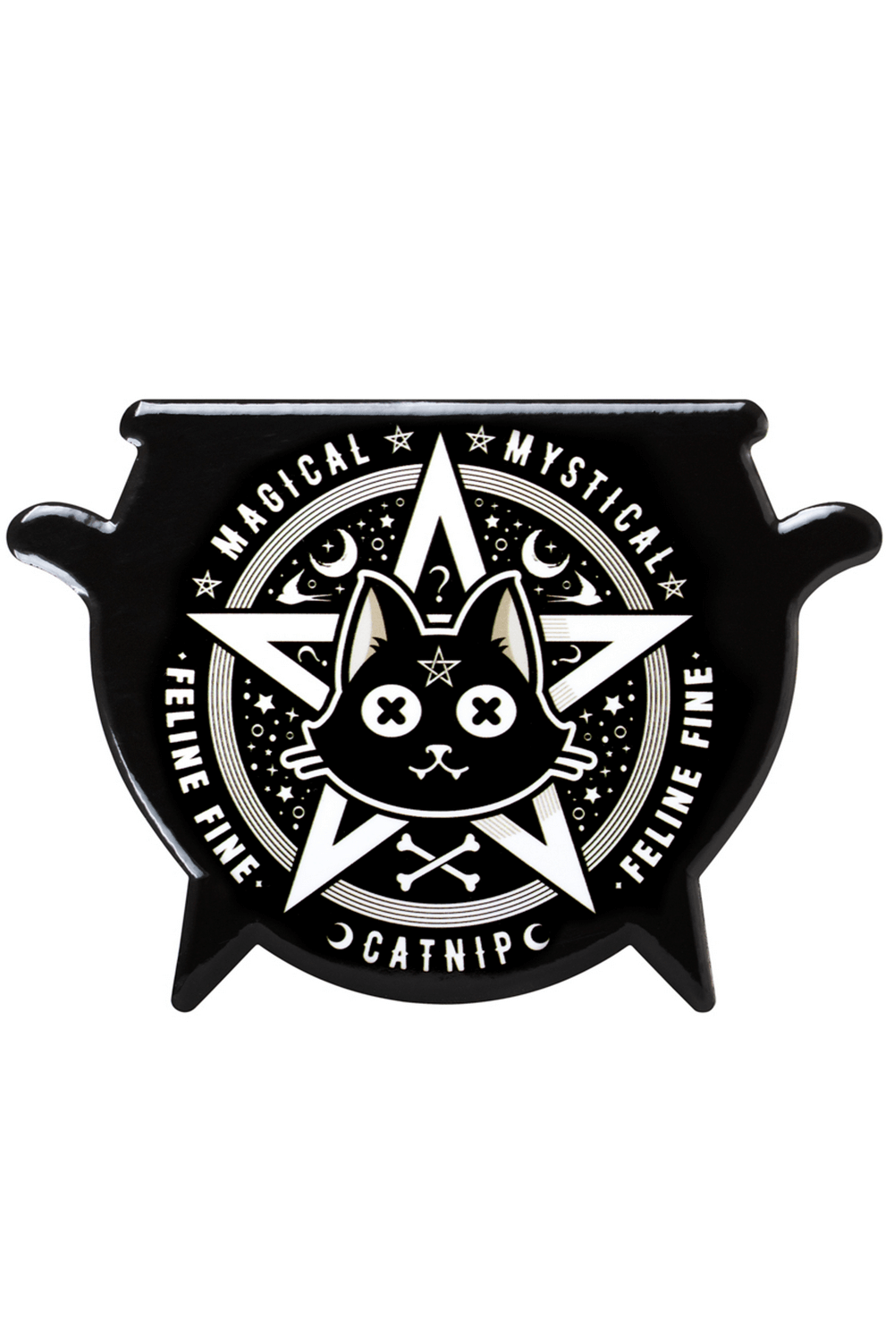 Mystical Catnip Cauldron Coaster by Alchemy Gothic
