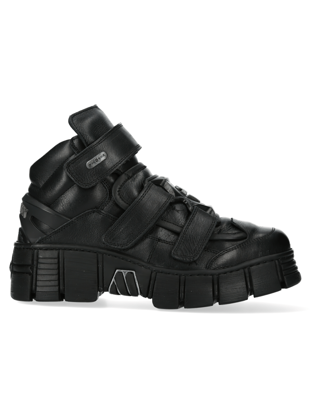 NEW ROCK Men's Edgy Strapped Ankle Boots for Rock Enthusiasts