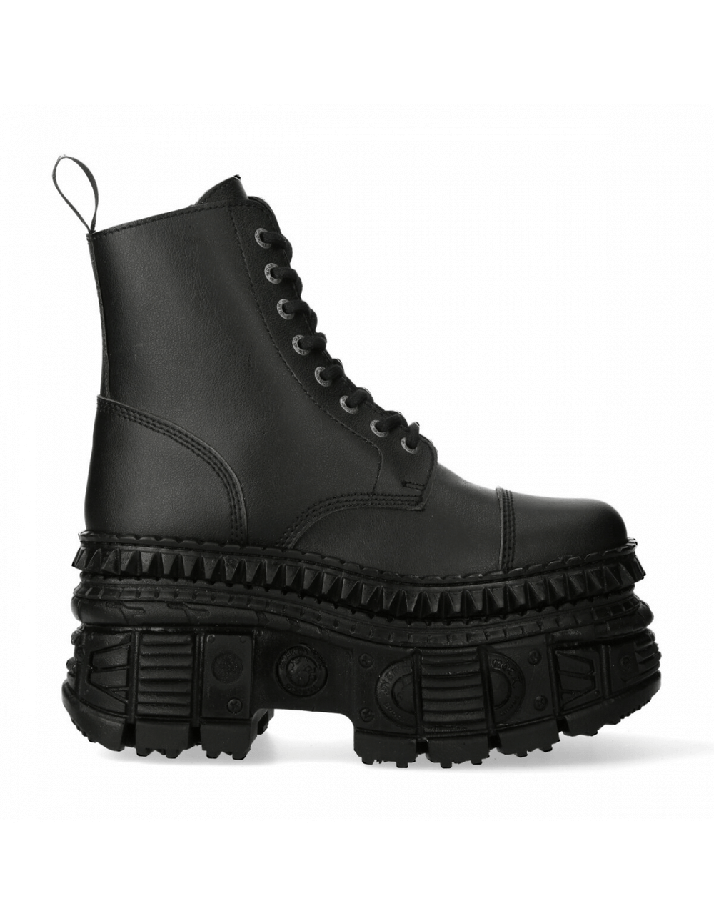 NEW ROCK Men's Fashion Black Gothic Style Ankle Boots