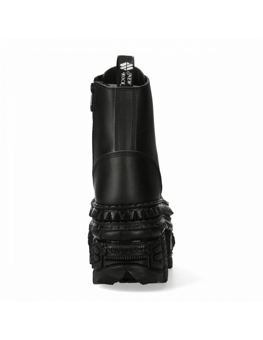 NEW ROCK Men's Fashion Black Gothic Style Ankle Boots