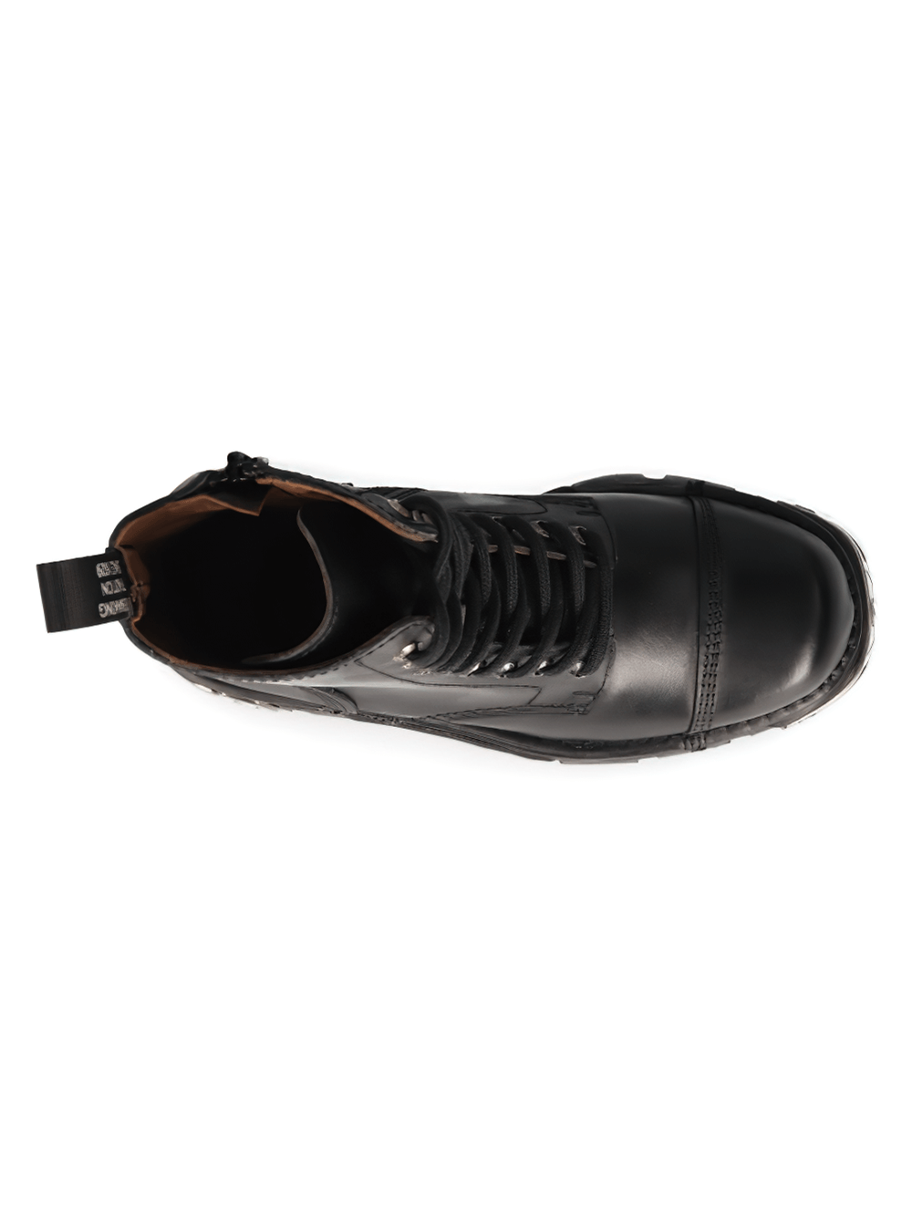NEW ROCK Men's Genuine Leather Ankle Boots with Metal Details
