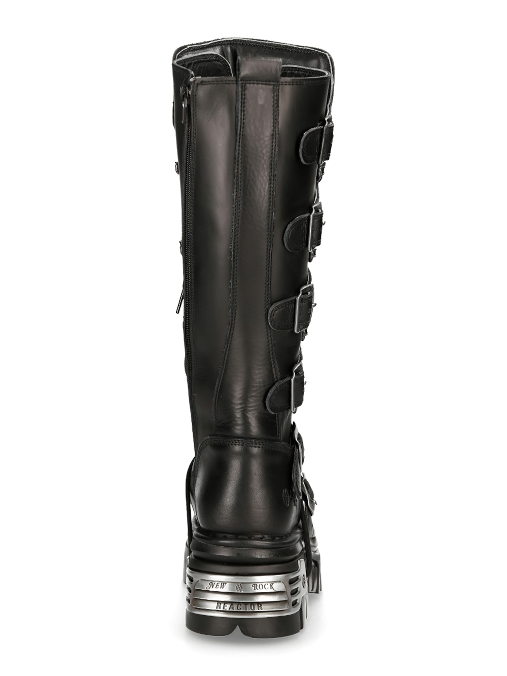 US SALE of NEW ROCK Men's Genuine Leather Knee-High Boots with Laces