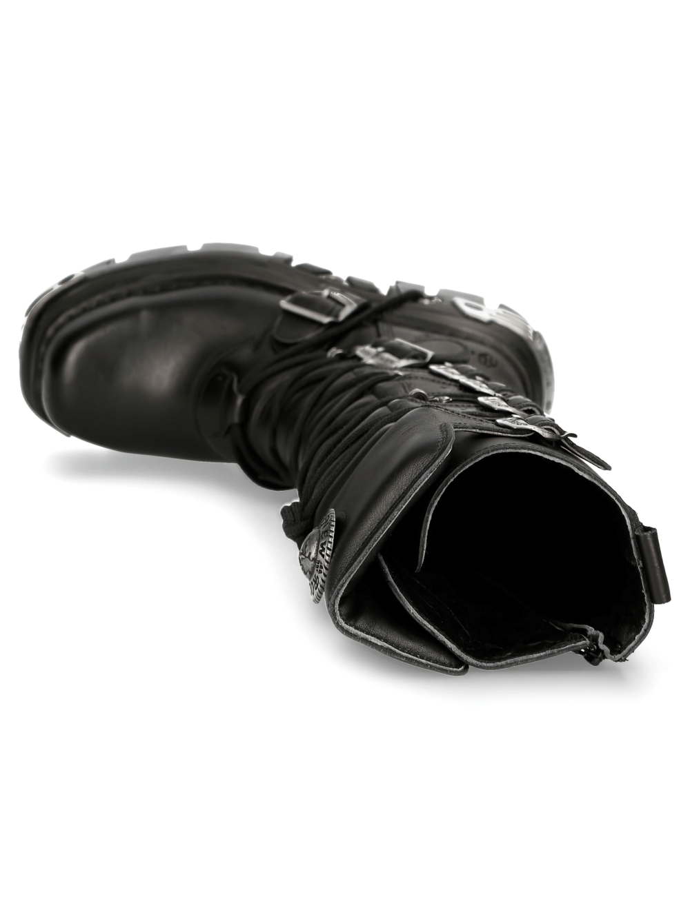 US SALE of NEW ROCK Men's Genuine Leather Knee-High Boots with Laces