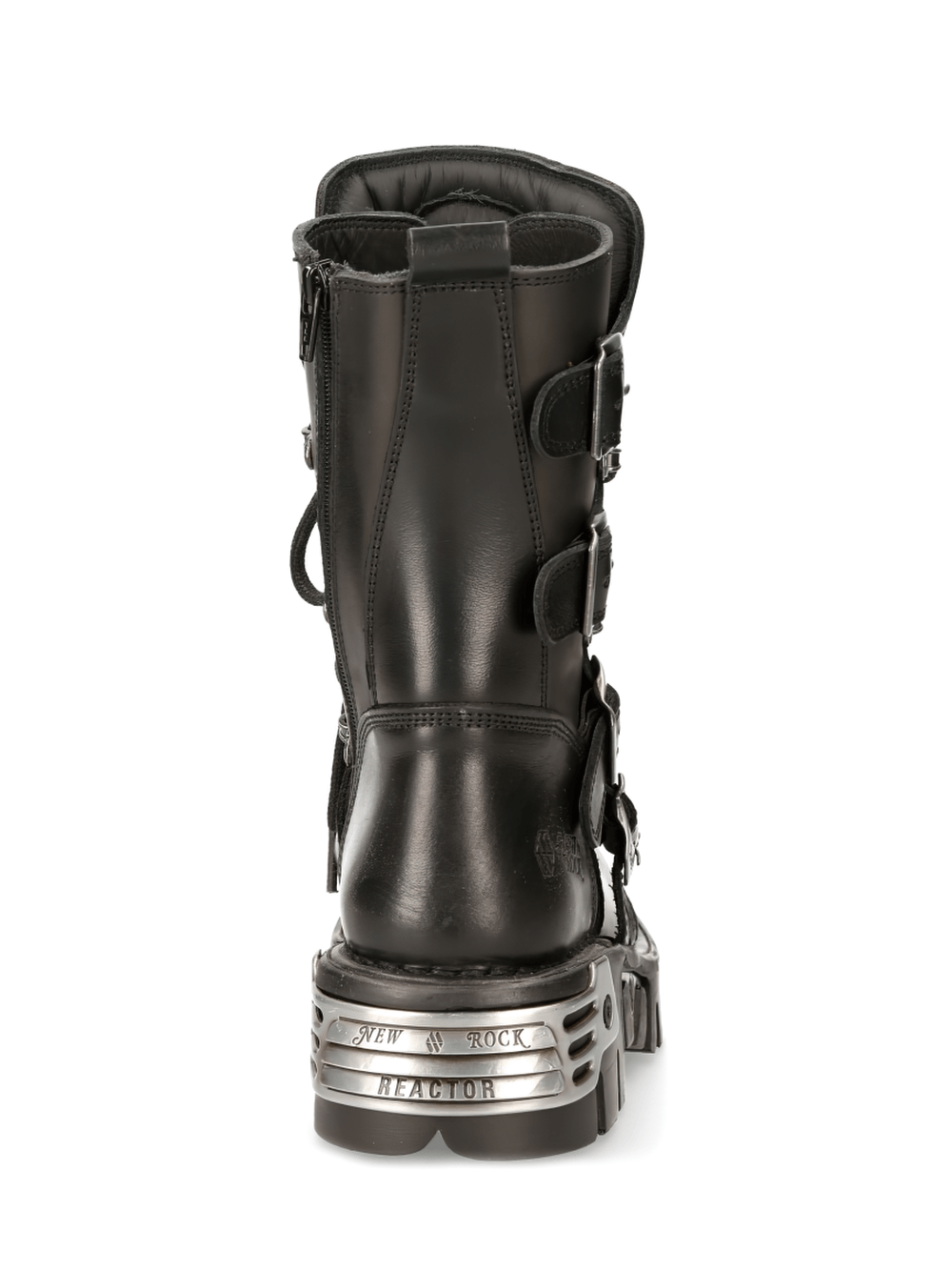 NEW ROCK Men's Gothic Boots with Platform Sole and Crescent Moon