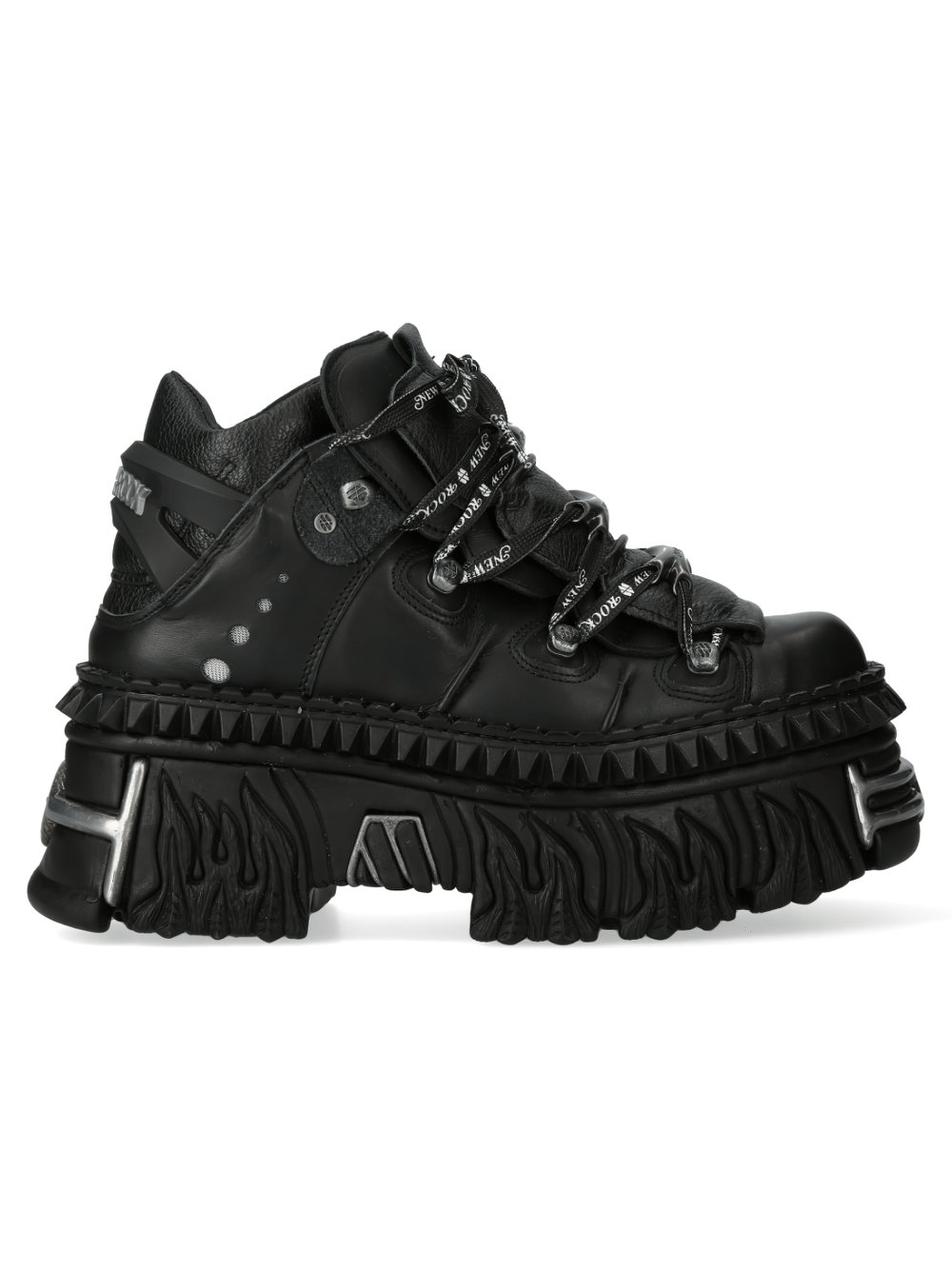 NEW ROCK Men's Gothic Leather Platform Rocker Shoes