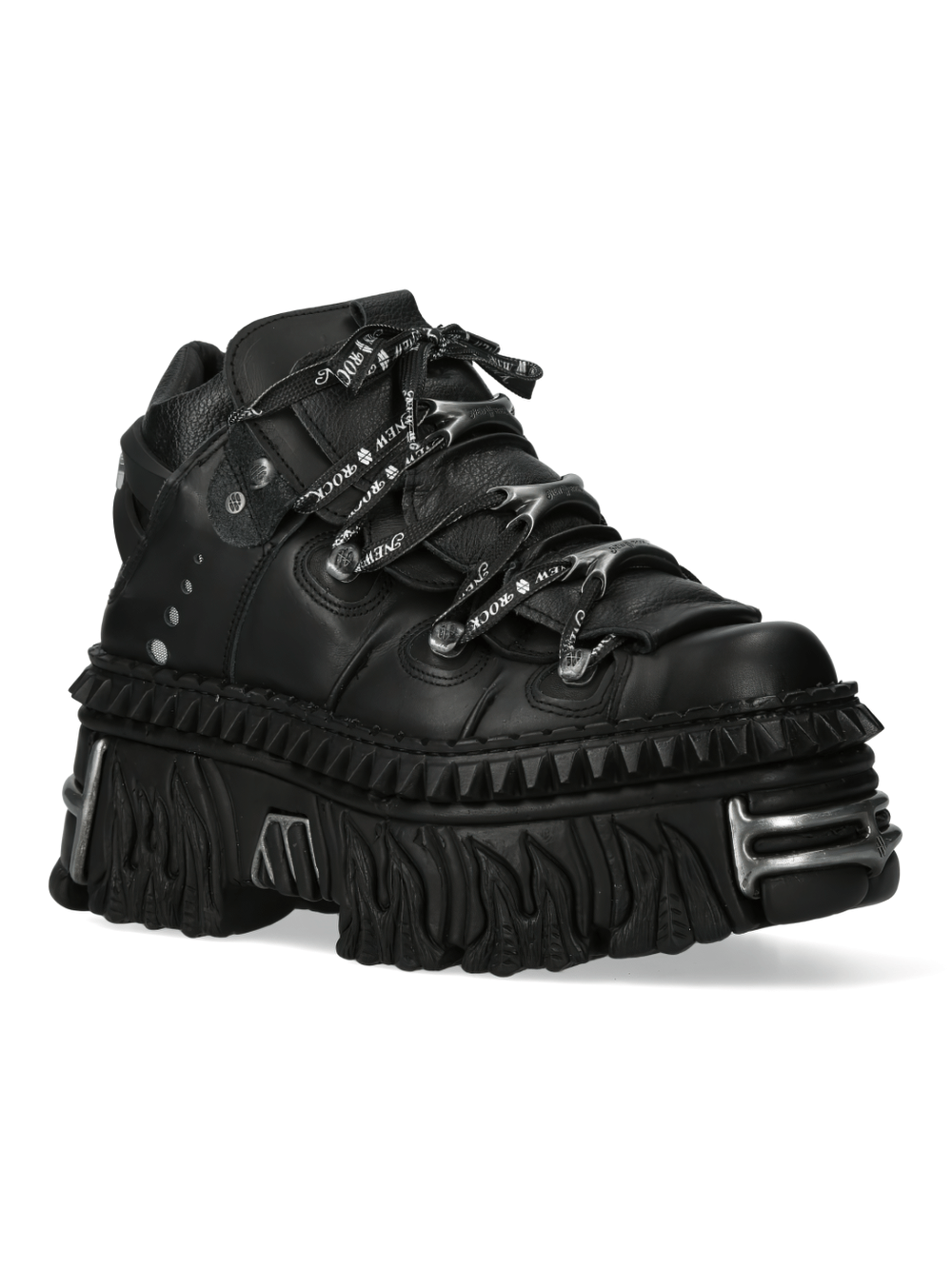 NEW ROCK Men's Gothic Leather Platform Rocker Shoes