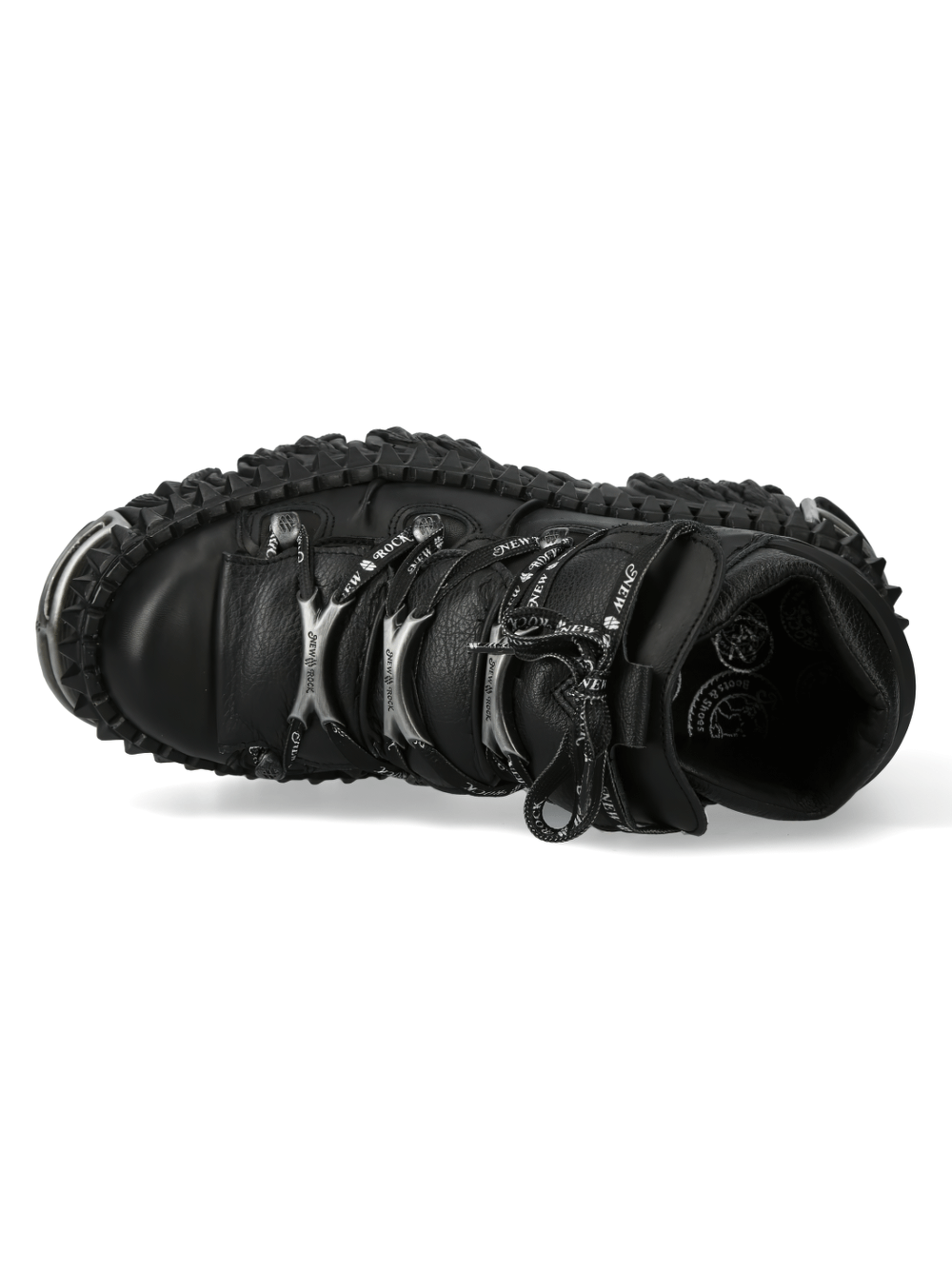 NEW ROCK Men's Gothic Leather Platform Rocker Shoes
