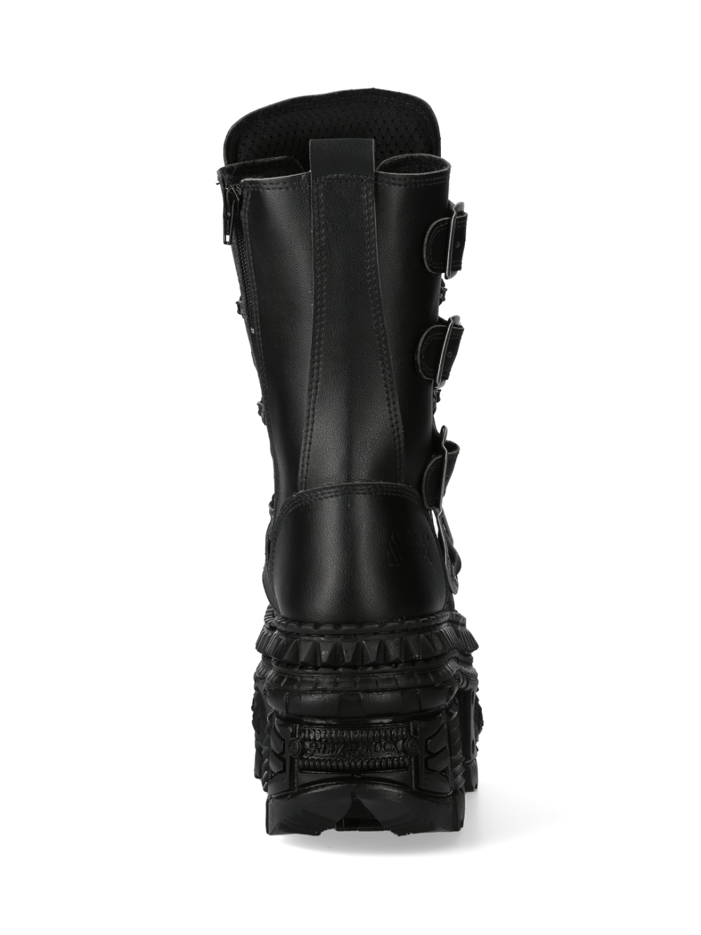 NEW ROCK Men's Gothic Platform Boots with Buckles and Laces
