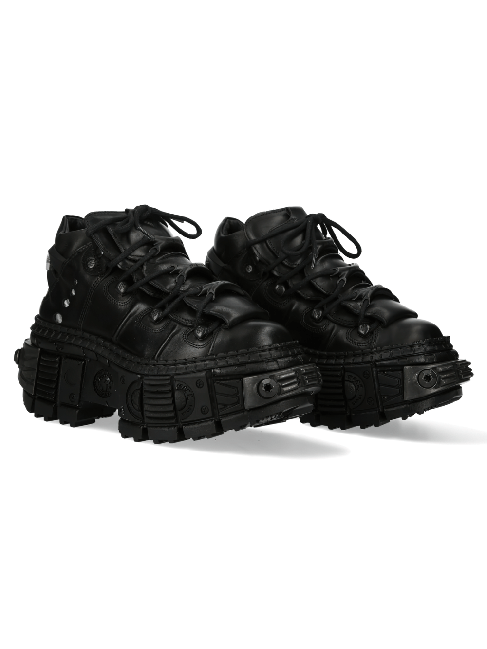 NEW ROCK Men's Gothic Platform Lace-Up Boots for Rock Fashion