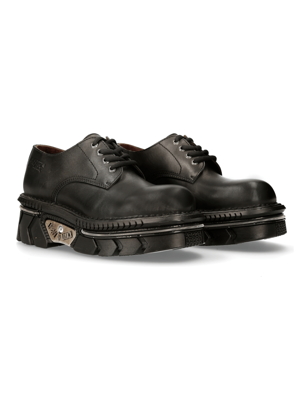 NEW ROCK Men's Gothic Platform Shoes with Lace-Up Design