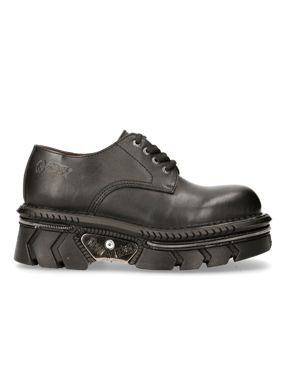 NEW ROCK Men's Gothic Platform Shoes with Lace-Up Design