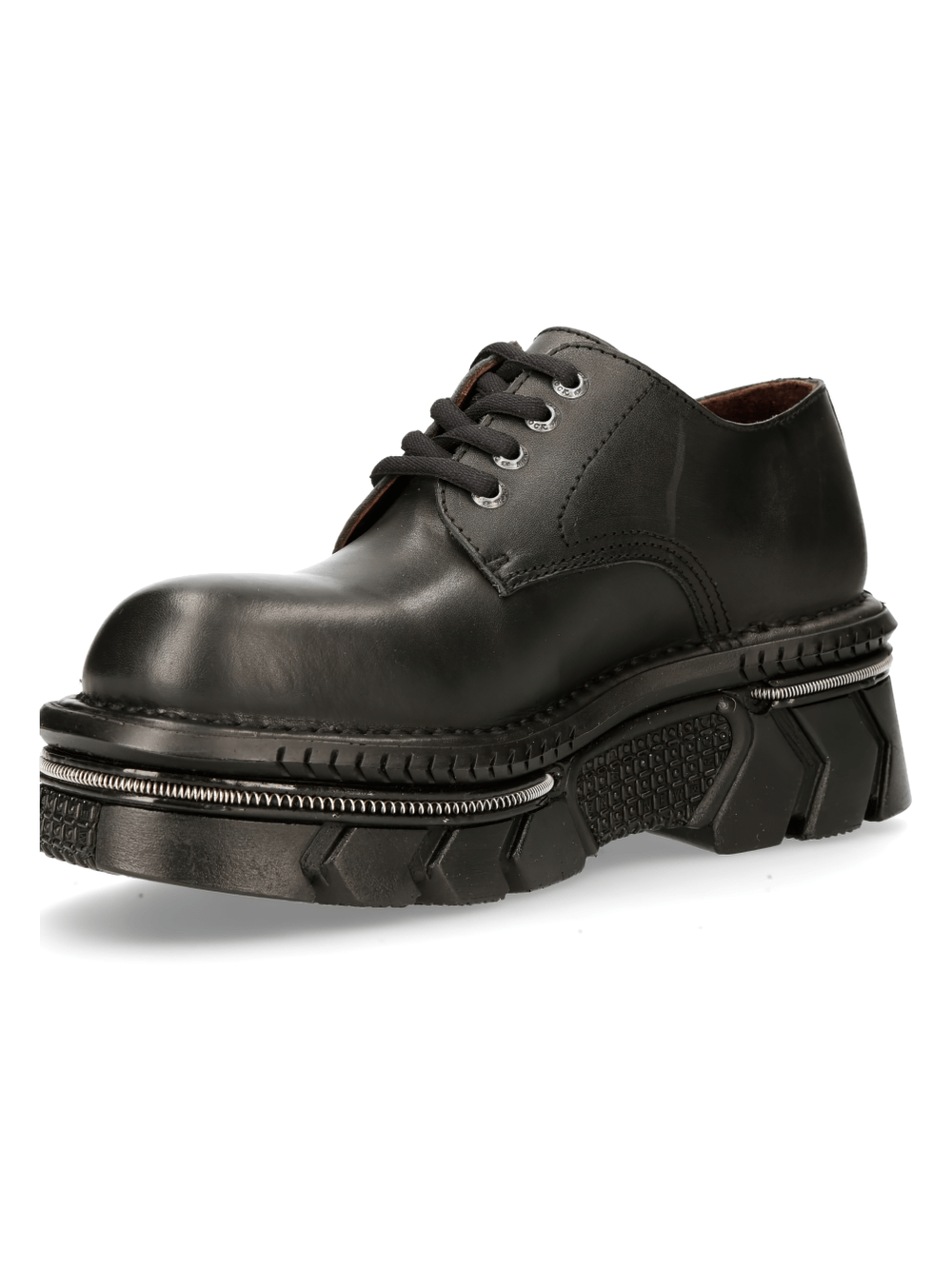 NEW ROCK Men's Gothic Platform Shoes with Lace-Up Design
