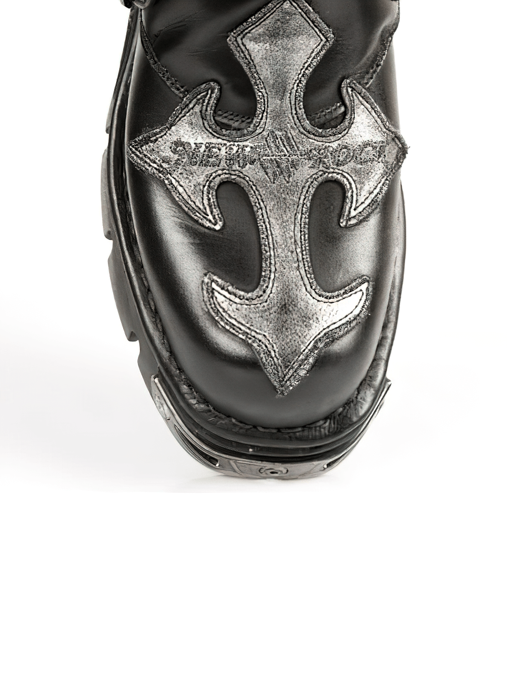NEW ROCK Men's Gothic Punk High Boots with Buckle and Lace Details