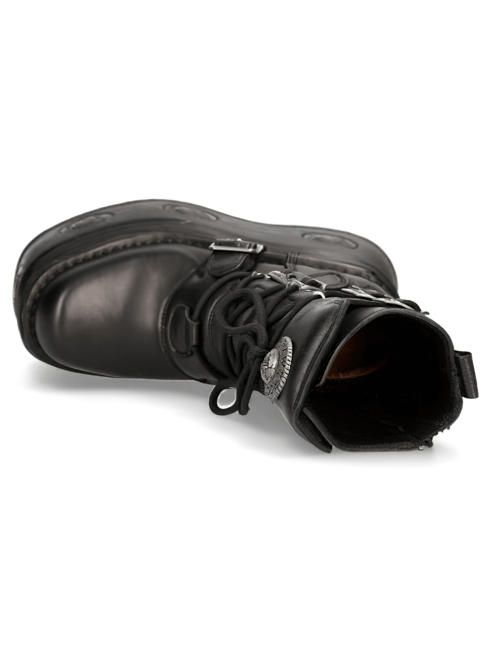 NEW ROCK Men's Gothic Style High-Platform Lace-Up Boots