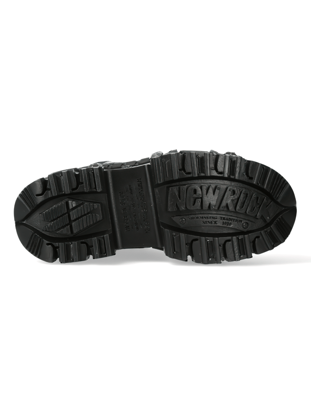 NEW ROCK Men's Heavy Gothic Ankle Boots with Velcro Straps