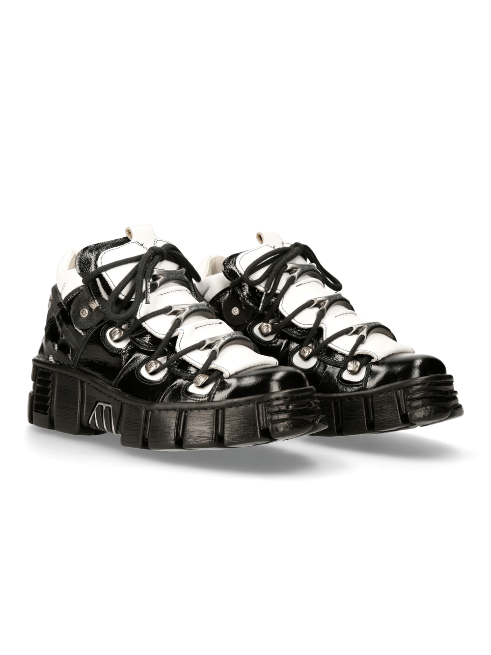 US SALE of NEW ROCK Heavy Rock Platform Sneakers with Lace-Up Design