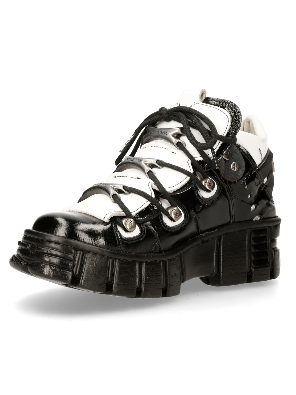 US SALE of NEW ROCK Heavy Rock Platform Sneakers with Lace-Up Design