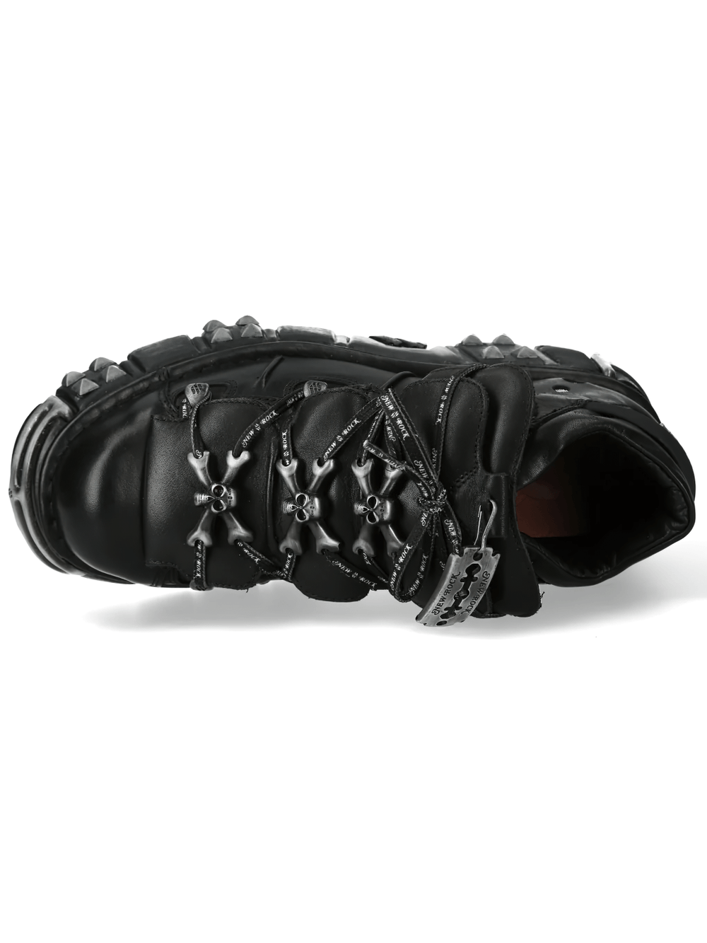NEW ROCK Men's Ankle Boots with Studded Sole Silhouette