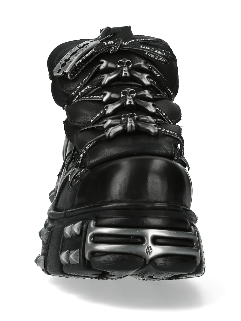 NEW ROCK Men's Ankle Boots with Studded Sole Silhouette