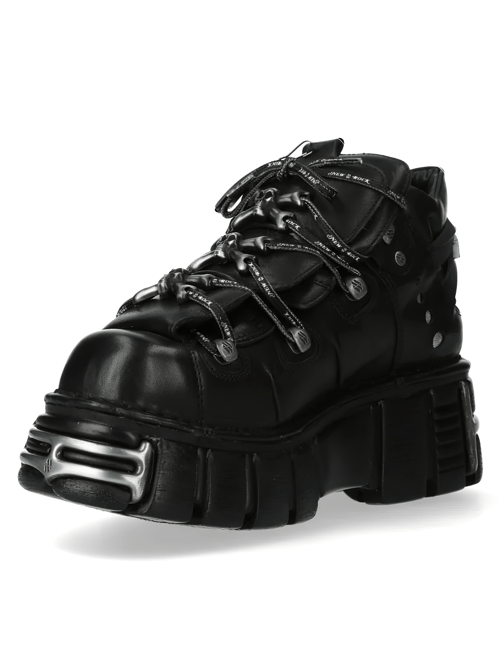 NEW ROCK Men's Ankle Boots with Studded Sole Silhouette