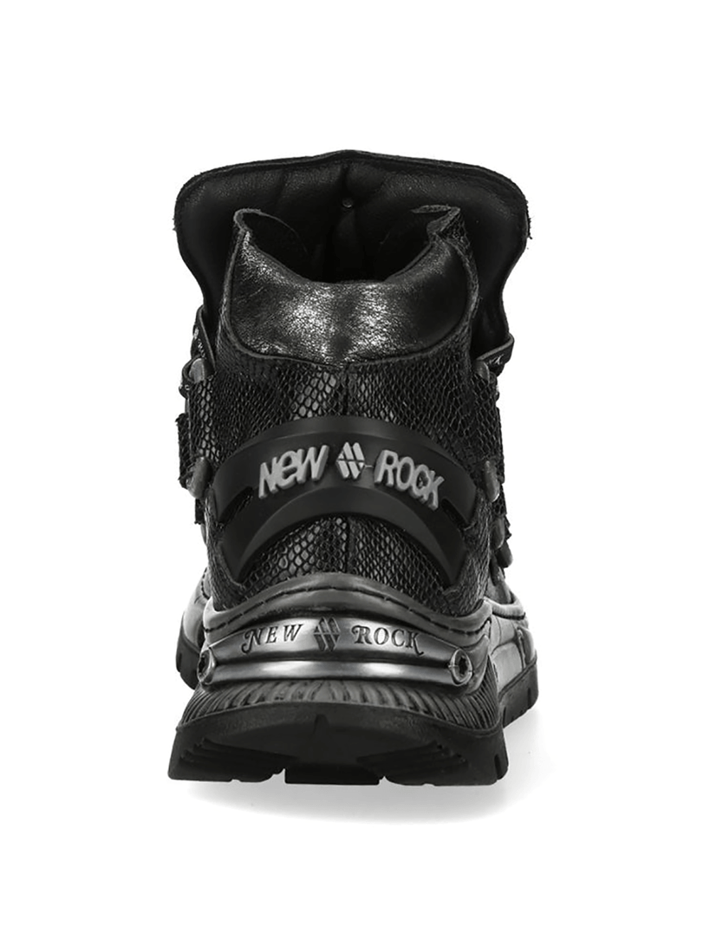 NEW ROCK Men's Boots with Cord Lacing and Textured Sole