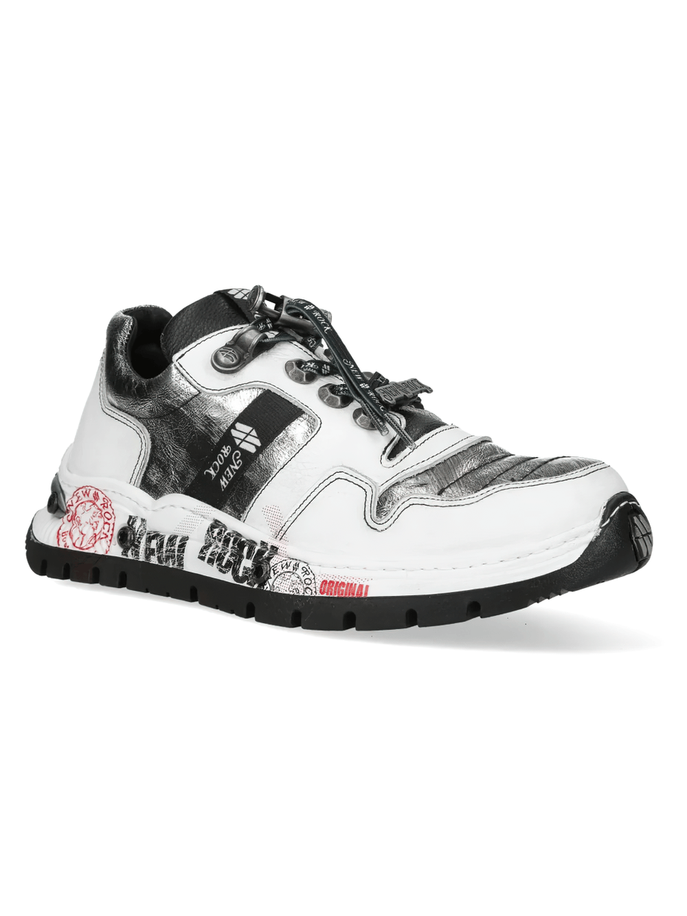 NEW ROCK Women's Metallic Rock Low-Top Platform Shoes