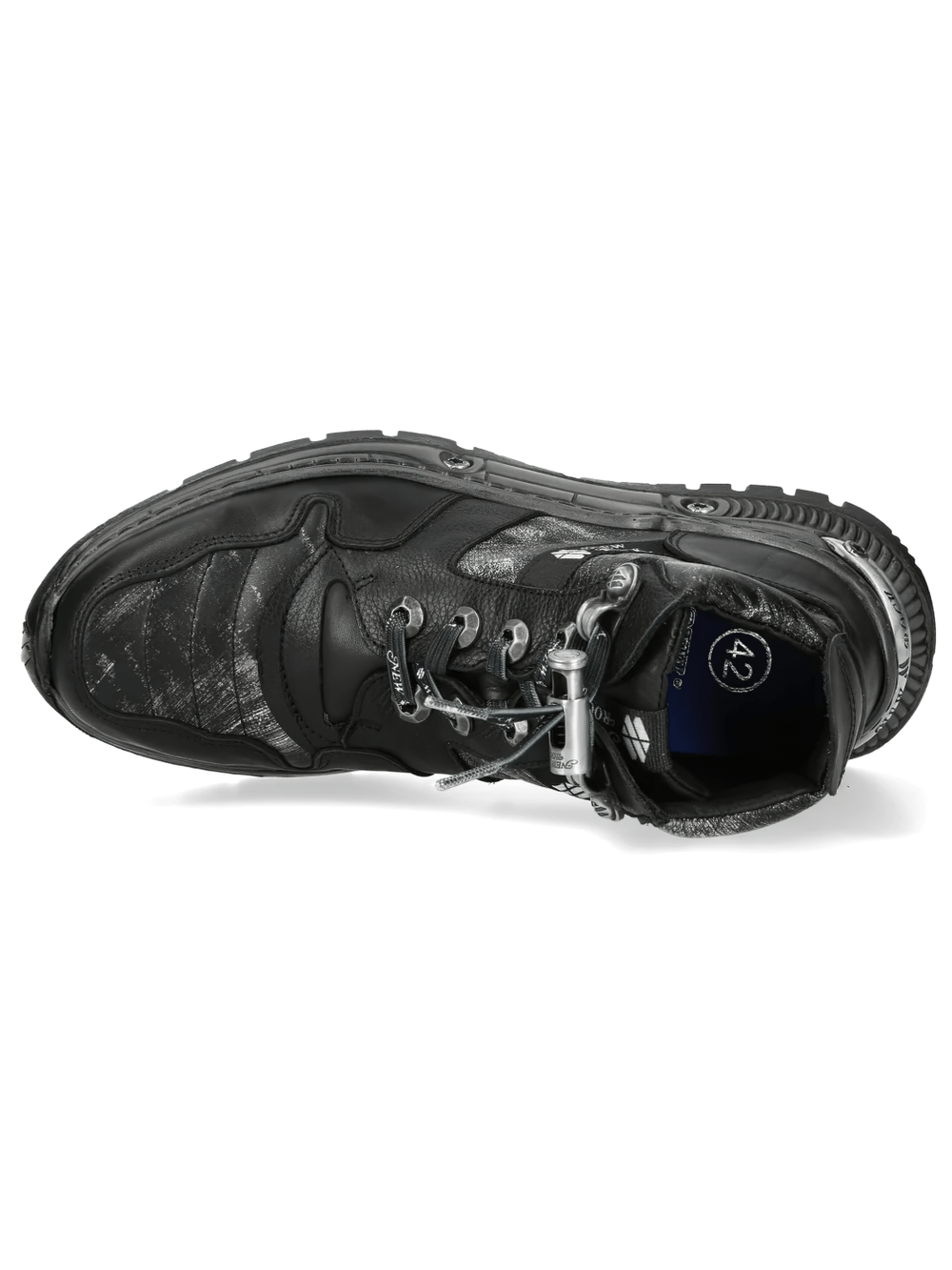 NEW ROCK Men's Gothic Rock Ankle Boots with Industrial Sole