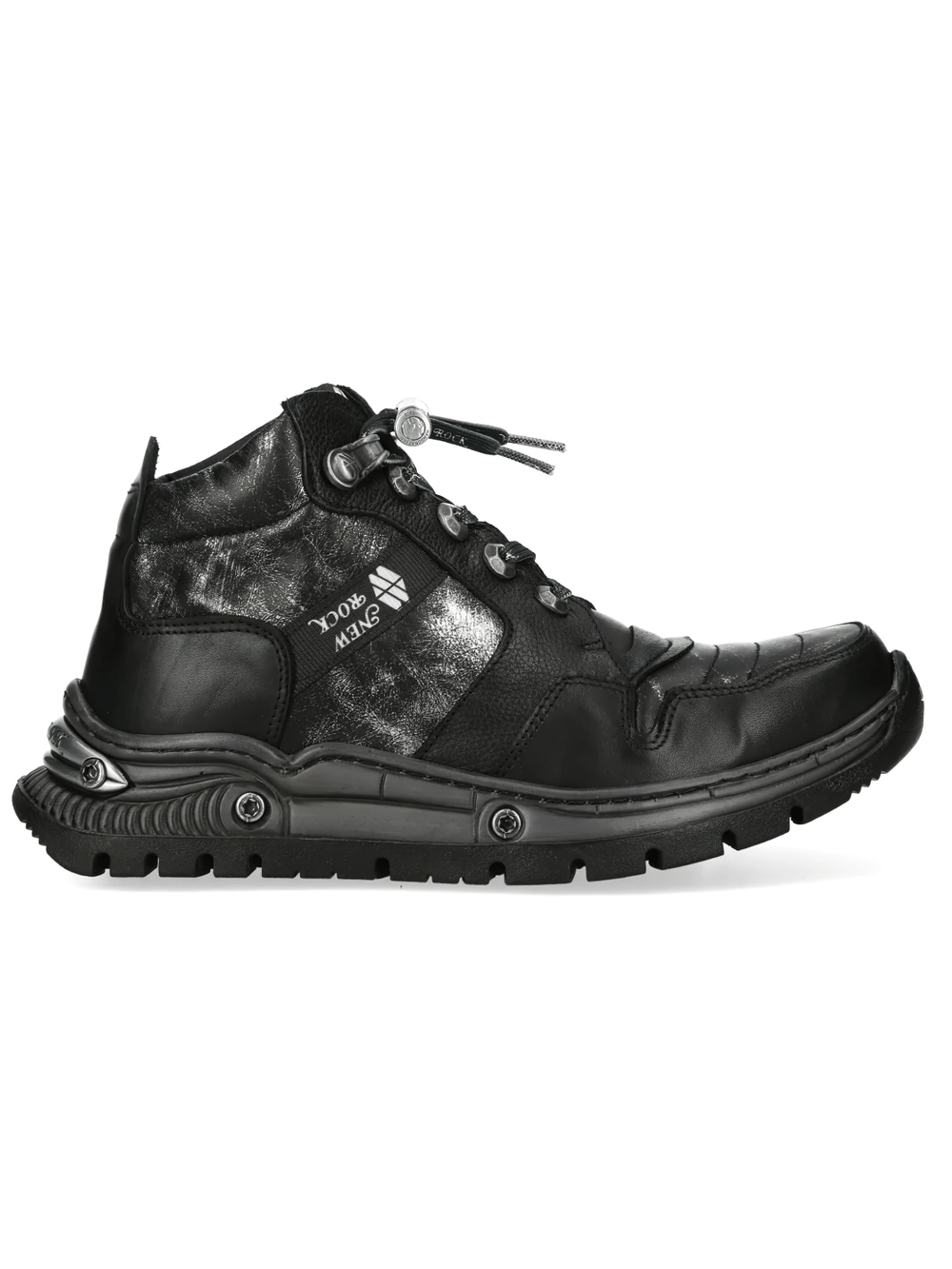 NEW ROCK Men's Gothic Rock Ankle Boots with Industrial Sole