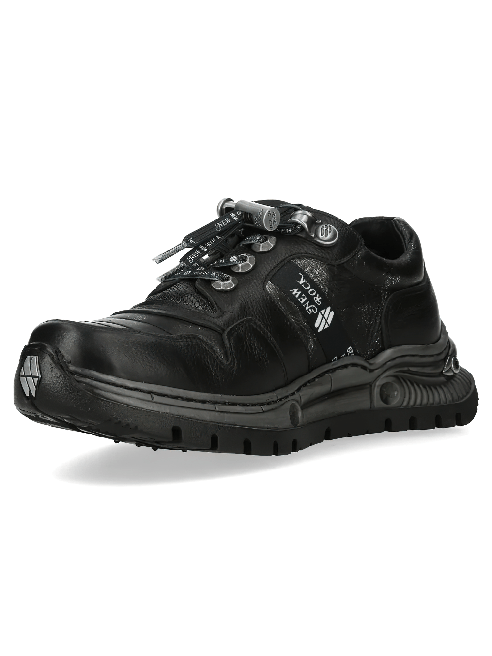 NEW ROCK Men's Gothic Rock Low-Top Chunky Tread Sneakers