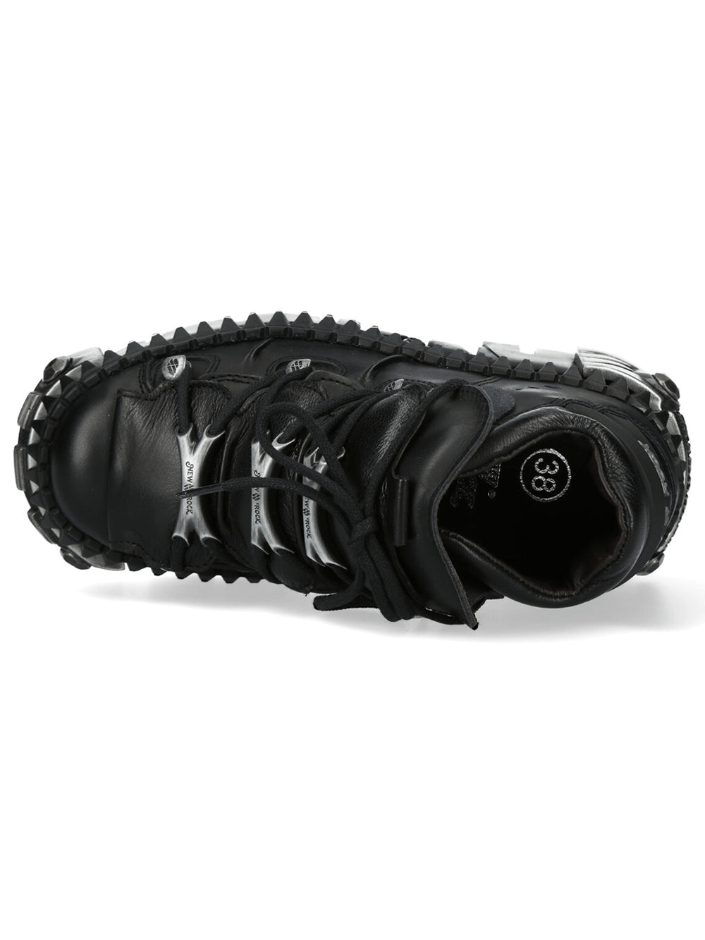 NEW ROCK Men's Platform Shoes with Industrial Hardware