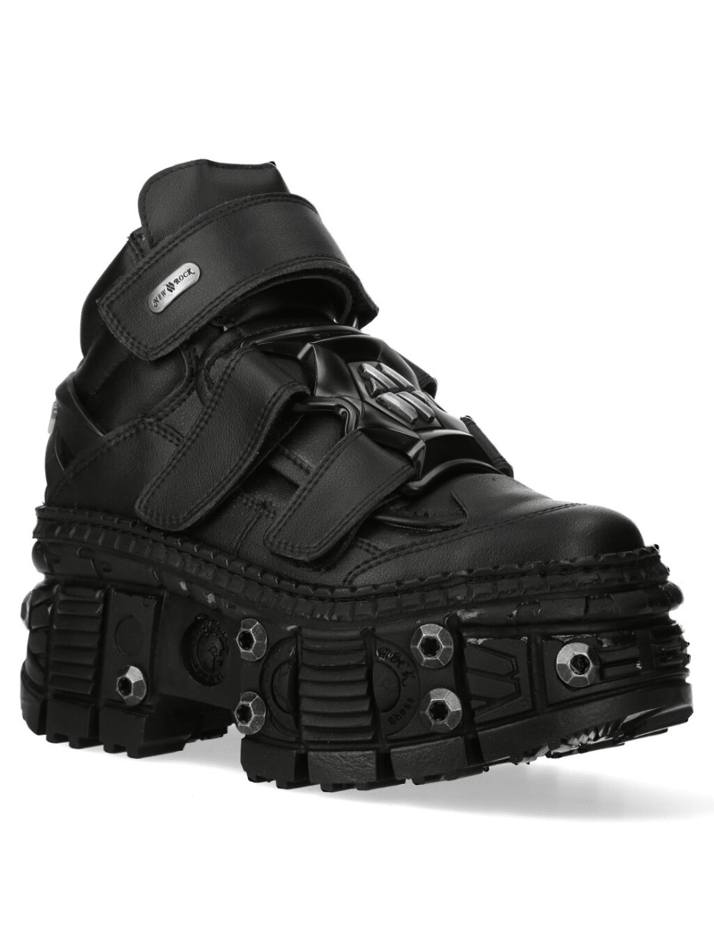 NEW ROCK Men's Platform Shoes with Velcro and Armored Sole