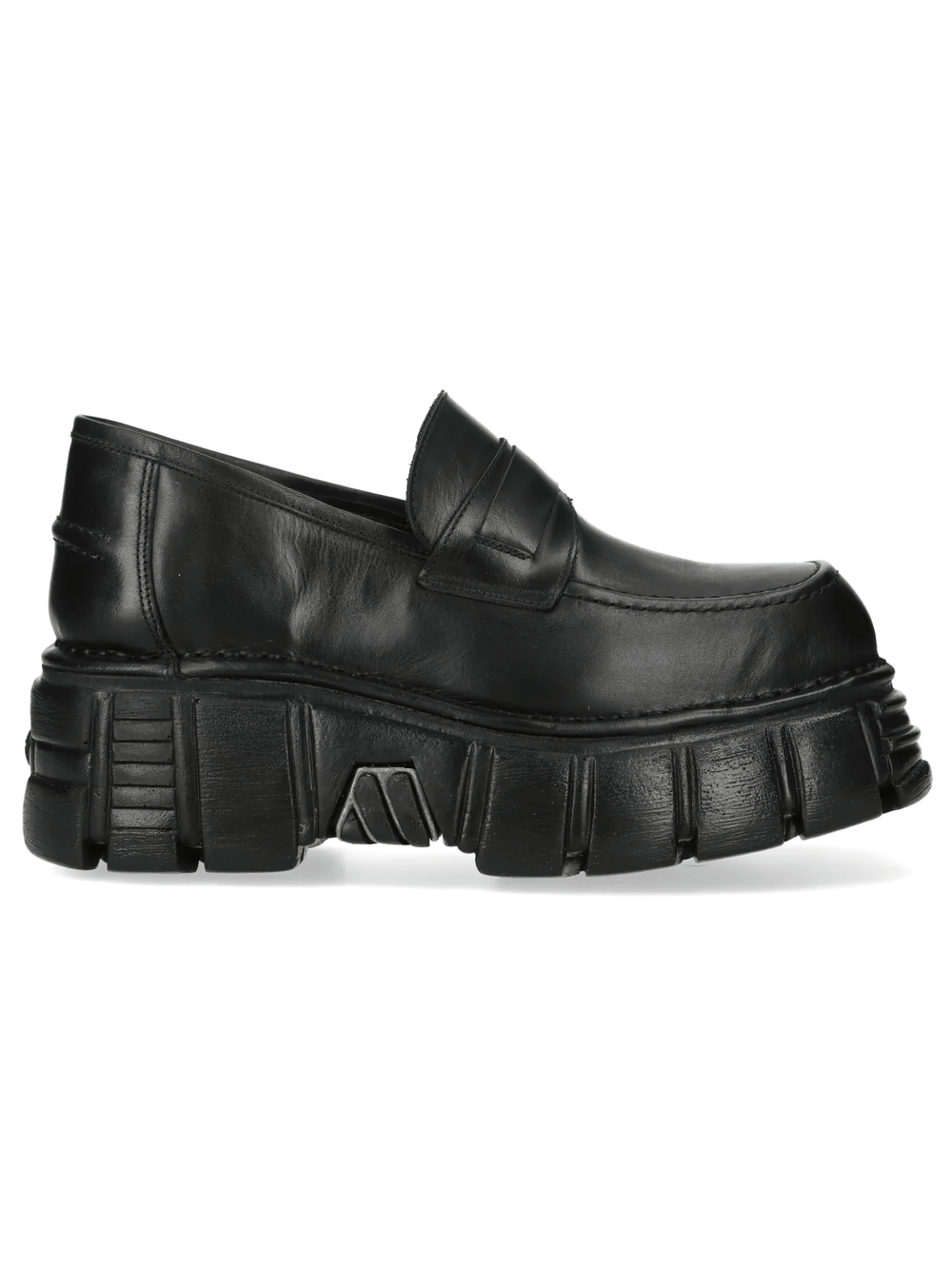 NEW ROCK Men's Platform Slip On Loafers with Chunky Sole