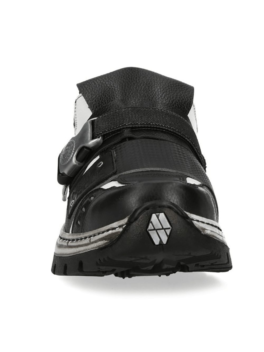 NEW ROCK Men's Punk Shoes with Buckle Strap Detail
