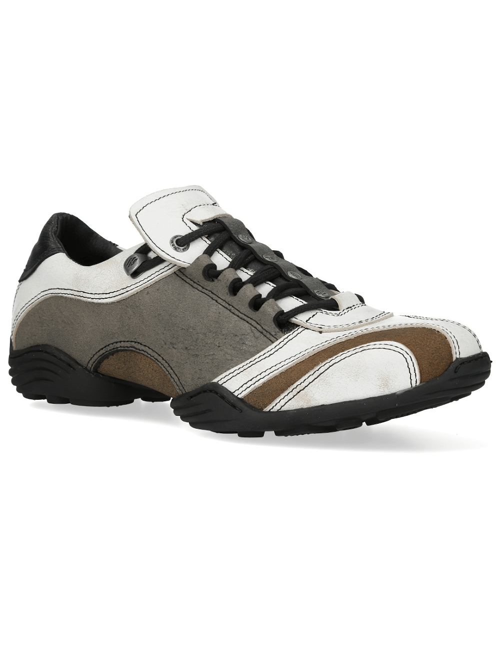 NEW ROCK Men's Rock Lace-Up Sports Shoes with Side Panels