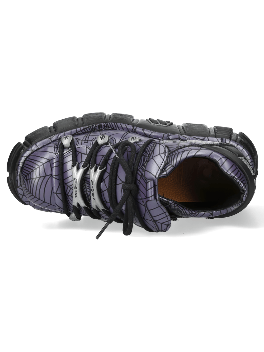 NEW ROCK Men's Spiderweb Shoes with Chunky Platform Soles