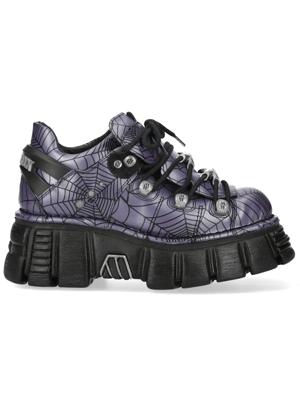 NEW ROCK Men's Spiderweb Shoes with Chunky Platform Soles